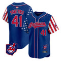 Pouc A.Diamondbacks #41 Carlos Santana Player Royal Independence Day Vapor Premier Limited Stitched Jersey