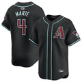 Pouc A.Diamondbacks #4 Ketel Marte Player Black Replica Game Stitched Jerseys