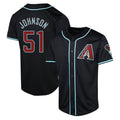 Pouc A.Diamondbacks #51 Randy Johnson Player Black Limited Alternate Stitched Jerseys