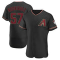 Pouc A.Diamondbacks #57 Eduardo Rodriguez Player Black Alternate Stitched Jersey