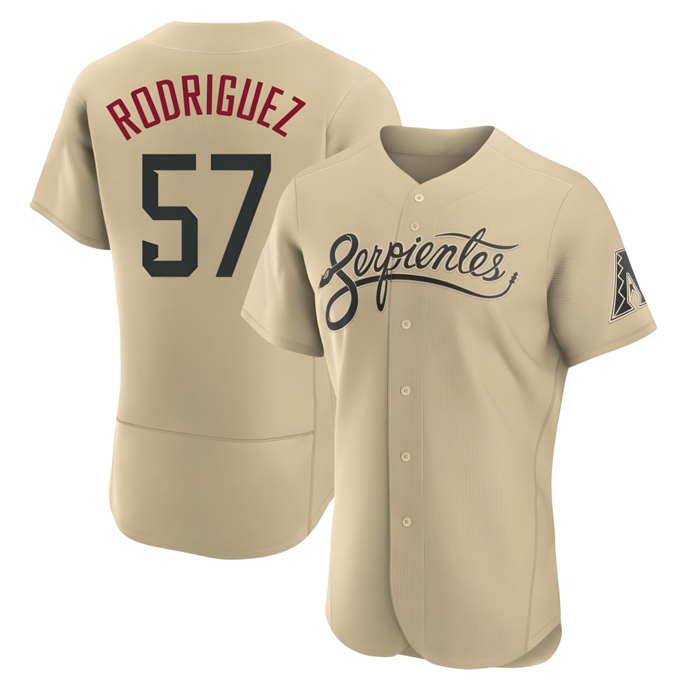 Pouc A.Diamondbacks #57 Eduardo Rodriguez Player Gold 2026 City Connect Stitched Jersey