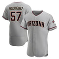 Pouc A.Diamondbacks #57 Eduardo Rodriguez Player Gray Road Stitched Jersey