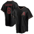 Pouc A.Diamondbacks #8 James McCann Player Black Replica Alternate Stitched Jersey