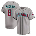 Pouc A.Diamondbacks #8 James McCann Player Gray Limited Alternate Stitched Jersey