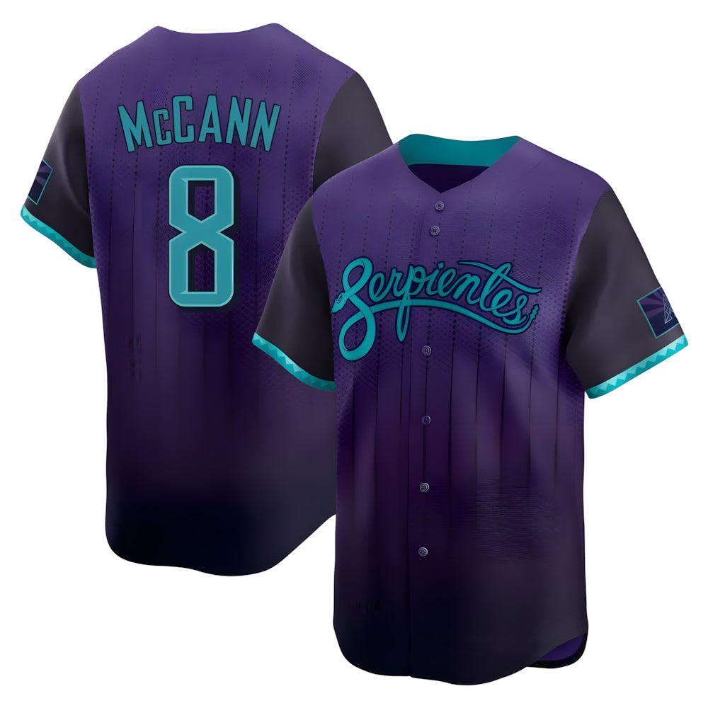 Pouc A.Diamondbacks #8 James McCann Player Purple Limited 2026 City Connect Stitched Jersey