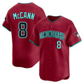 Pouc A.Diamondbacks #8 James McCann Player Red Limited Alternate Stitched Jersey