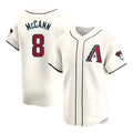 Pouc A.Diamondbacks #8 James McCann Player White Red Limited Home Stitched Jersey