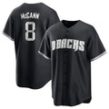 Pouc A.Diamondbacks #8 James McCann Player White Replica Black 2026 World Series Stitched Jersey