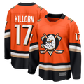 Pouc A.Ducks #17 Alex Killorn Orange Home Breakaway Jerseys