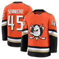 Pouc A.Ducks #45 Beckett Sennecke Orange Home Premium Jerseys