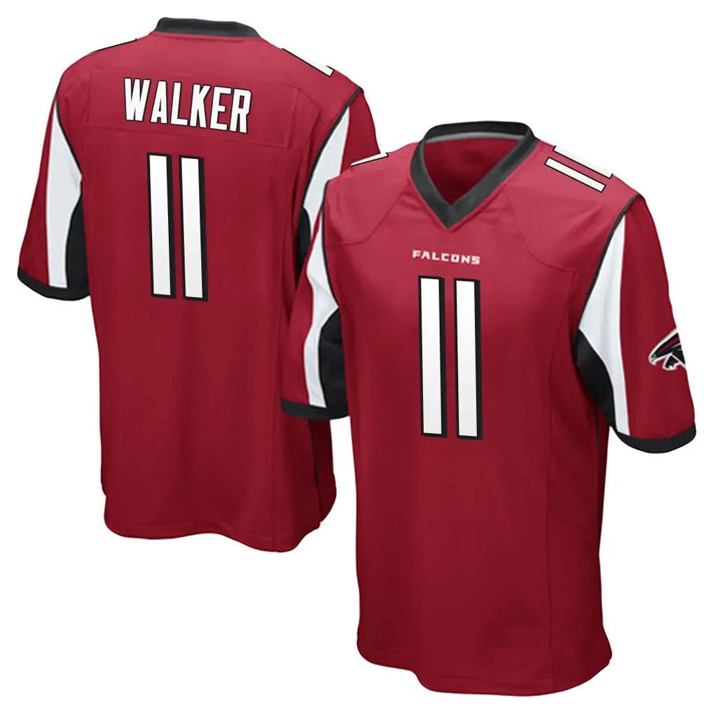 Pouc A.Falcons #11 Jalon Walker Player Red Color Vapor Home Game Stitched Jerseys