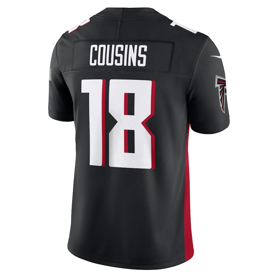 Pouc A.Falcons #18 Kirk Cousins Player Black Vapor F.U.S.E. Limited Stitched Jerseys