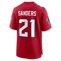 Pouc A.Falcons #21 Deion Sanders Red Retired Player Game Stitched Jerseys