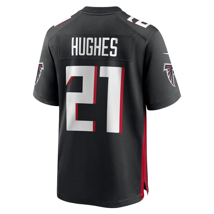 Pouc A.Falcons #21 Mike Hughes Player Black Home Game Stitched Jerseys