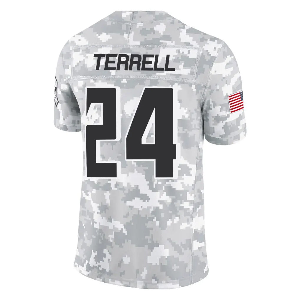 Pouc A.Falcons #24 A.J. Terrell Jr. Player Arctic Camo Salute to Service Limited Stitched Jerseys