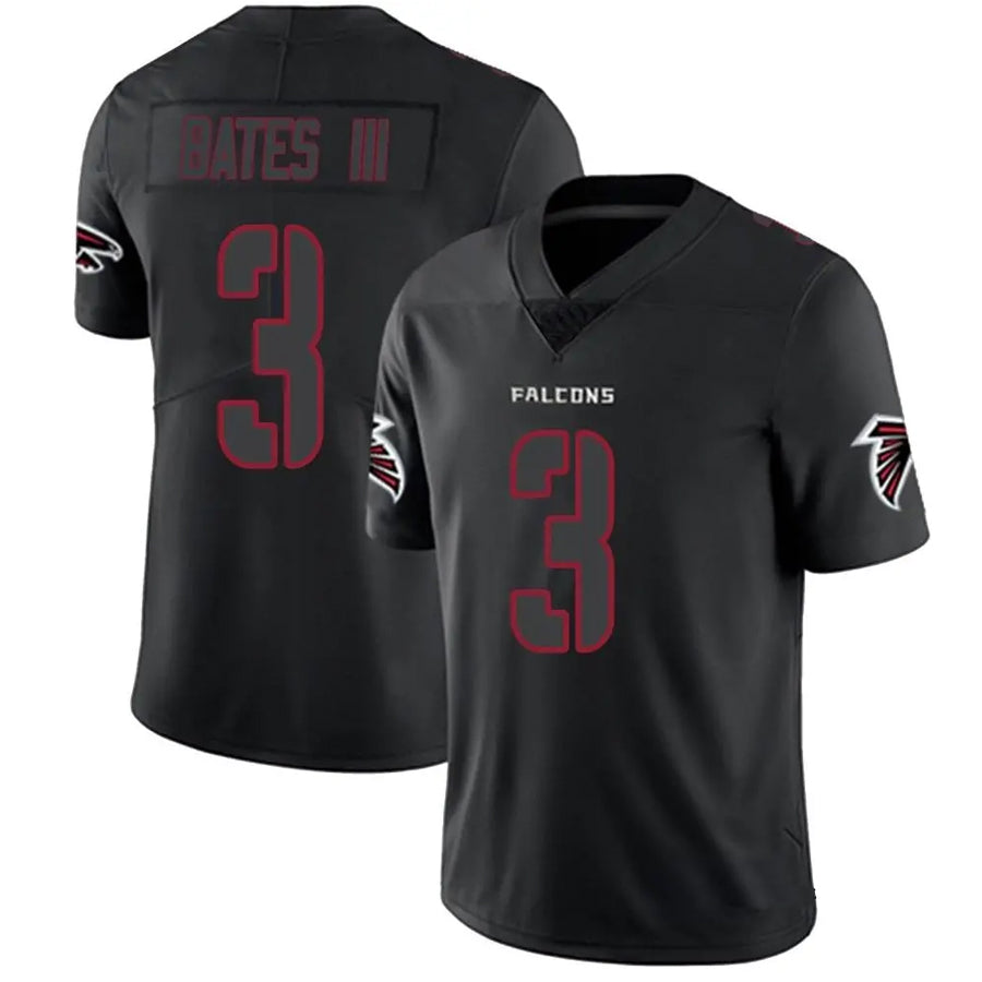 Pouc A.Falcons #3 Jessie Bates III Player Black Impact Limited Stitched Jerseys