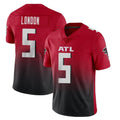 Pouc A.Falcons #5 Drake London Player Red Vapor Untouchable Limited Home Game Stitched Jerseys