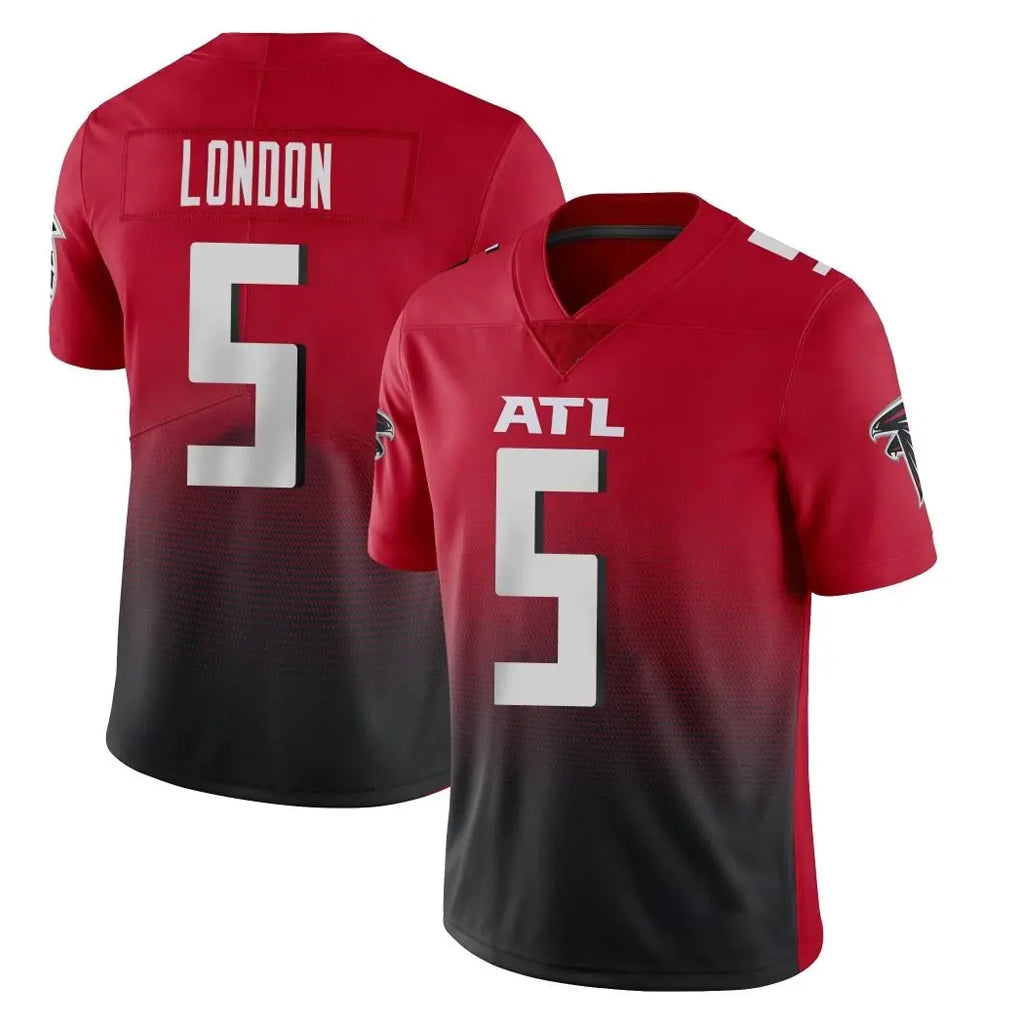 Pouc A.Falcons #5 Drake London Player Red Vapor Untouchable Limited Home Game Stitched Jerseys