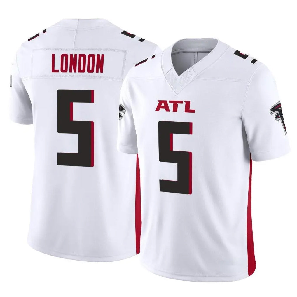 Pouc A.Falcons #5 Drake London Player White Vapor F.U.S.E. Limited Home Game Stitched Jerseys