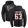 Pouc A.Falcons #63 Chris Lindstrom Player Black Salute to Service Hoodies Stitched Jerseys