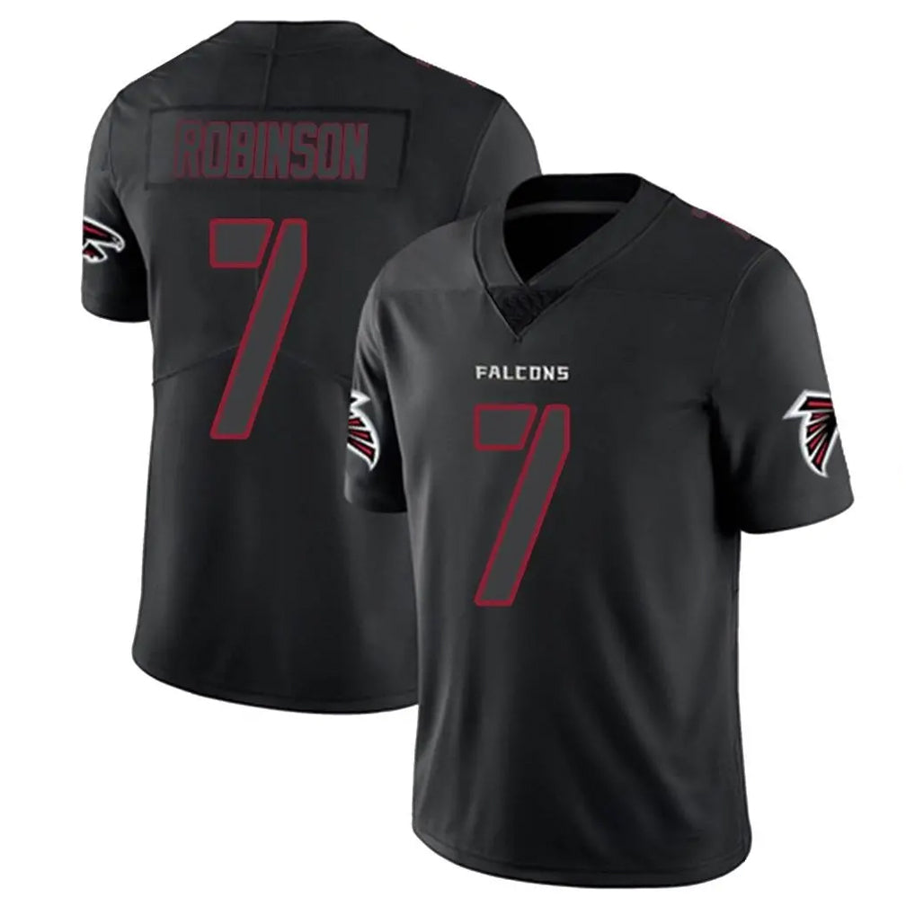 Pouc A.Falcons #7 Bijan Robinson Player Black Impact Limited Stitched Jerseys