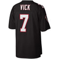 Pouc A.Falcons #7 Michael Vick Mitchell & Ness Black Legacy Replica Stitched Jerseys
