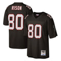 Pouc A.Falcons #80 Andre Rison Player Mitchell & Ness Black 1992 Legacy Stitched Jerseys