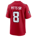 Pouc A.Falcons #8 Kyle Pitts Sr. Red Game Stadium Jerseys
