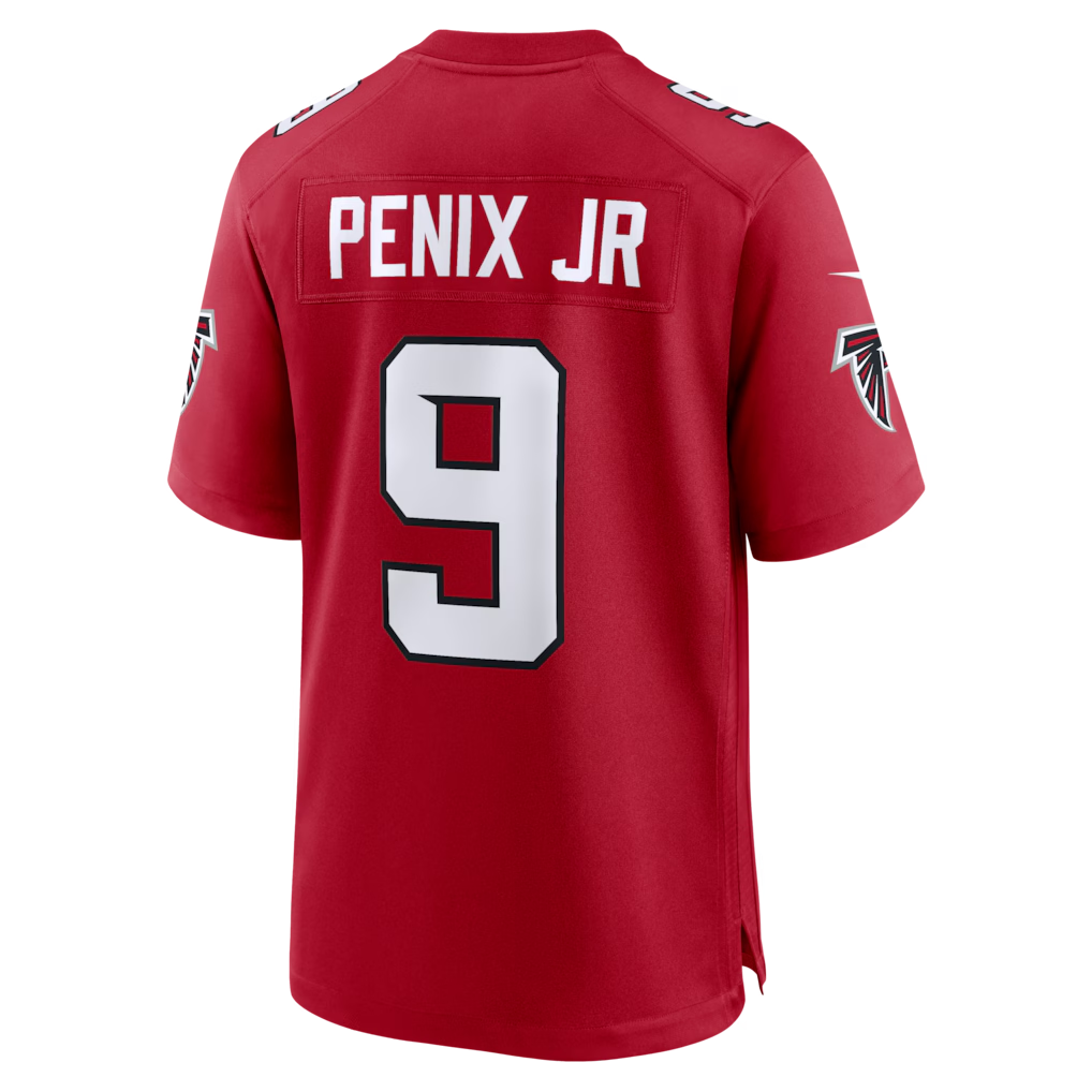 Pouc A.Falcons #9 Michael Penix Jr. Red Game Stitched Jerseys