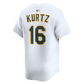 Pouc Athletics #16 Nick Kurtz Player White Home Limited Stitched Jerseys