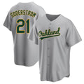 Pouc Athletics #21 Tyler Soderstrom Player Gray Replica Road Stitched Jersey