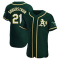 Pouc Athletics #21 Tyler Soderstrom Player Green Authentic Alternate Stitched Jersey