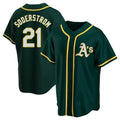 Pouc Athletics #21 Tyler Soderstrom Player Green Replica Alternate Stitched Jersey