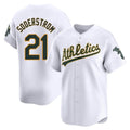 Pouc Athletics #21 Tyler Soderstrom Player White Limited Home Stitched Jersey