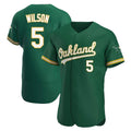 Pouc Athletics #5 Jacob Wilson Green Authentic Kelly Alternate Stitched Jersey