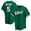 Pouc Athletics #5 Jacob Wilson Green Kelly Alternate Stitched Jersey