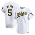 Pouc Athletics #5 Jacob Wilson White Limited Home Stitched Jersey