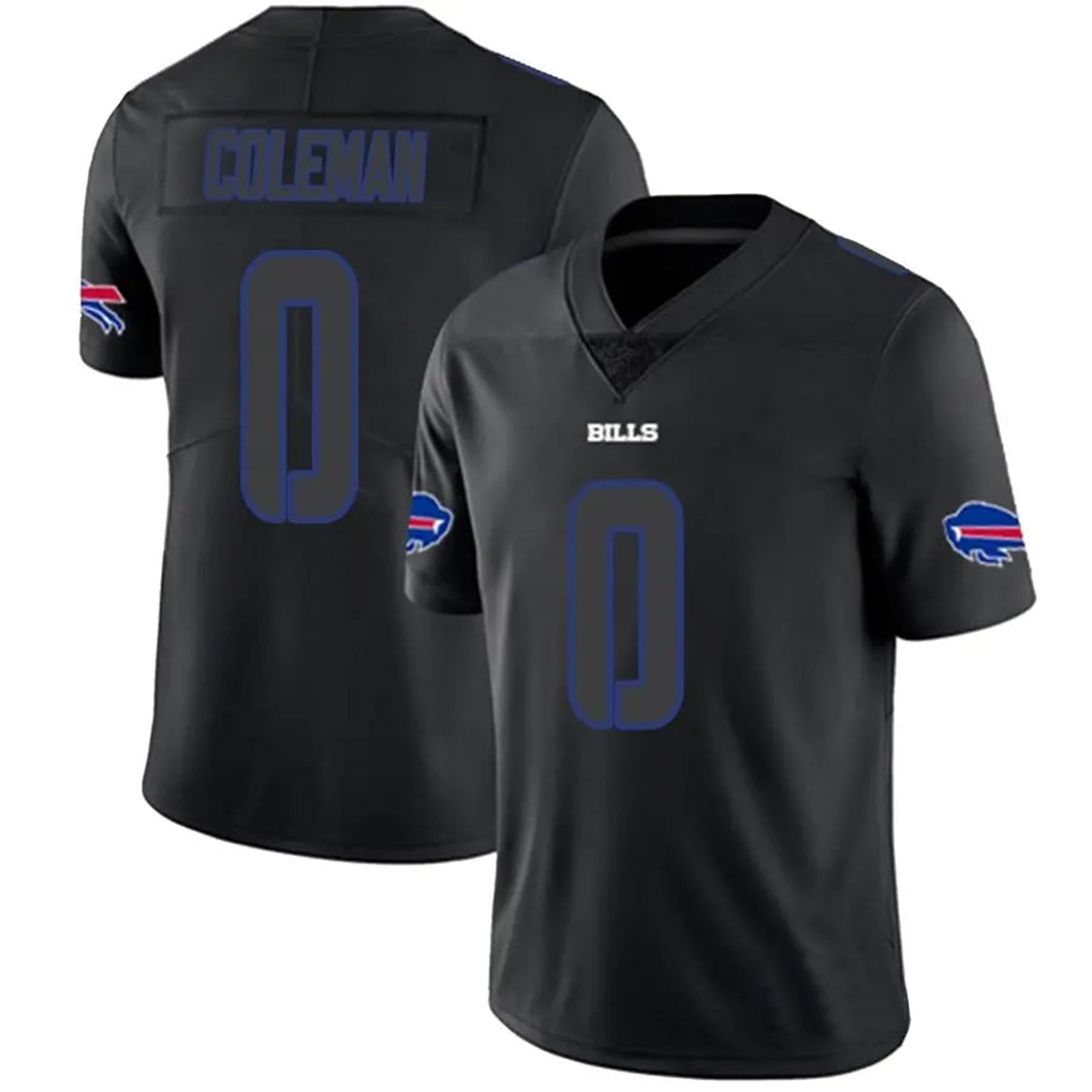 Pouc B.Bills #0 Keon Coleman Player Black Impact Limited Home Game Stitched Jerseys
