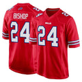 Pouc B.Bills #24 Cole Bishop Player Red Home Game Stitched Jerseys