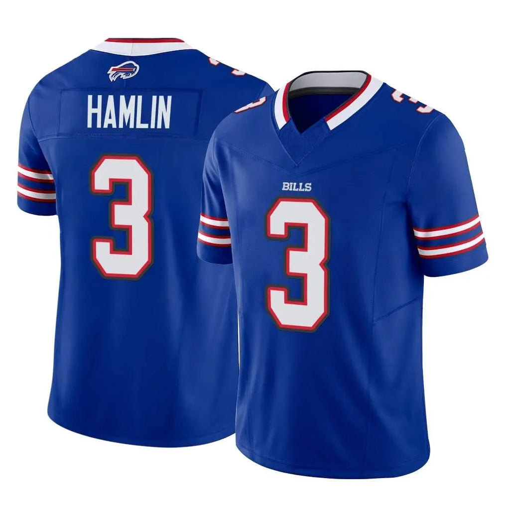 Pouc B.Bills #3 Damar Hamlin Player Royal Vapor F.U.S.E. Limited Home Game Stitched Jerseys