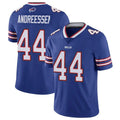 Pouc B.Bills #44 Joe Andreessen Player Royal Vapor Untouchable Limited Stitched Jerseys
