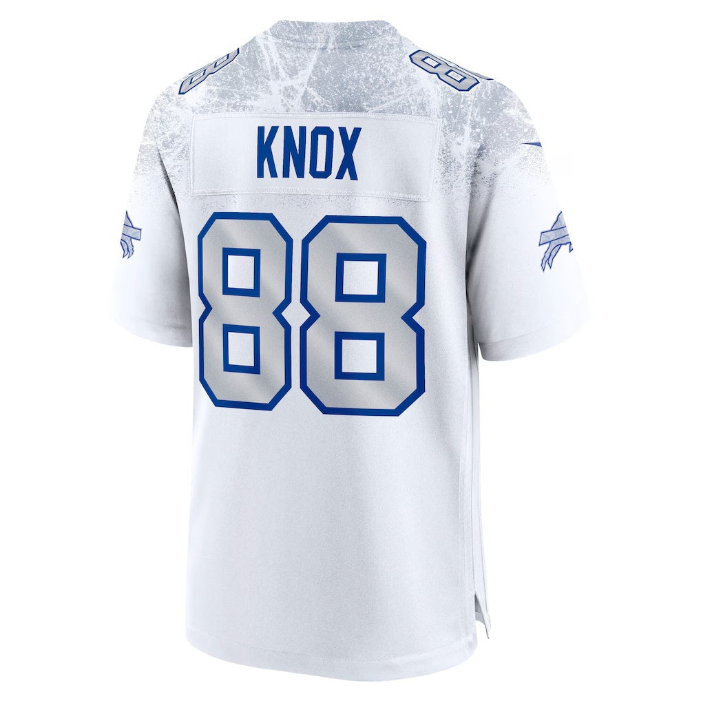 Pouc B.Bills #88 Dawson Knox White 2025 Rivalries Collection Game Stitched Jerseys