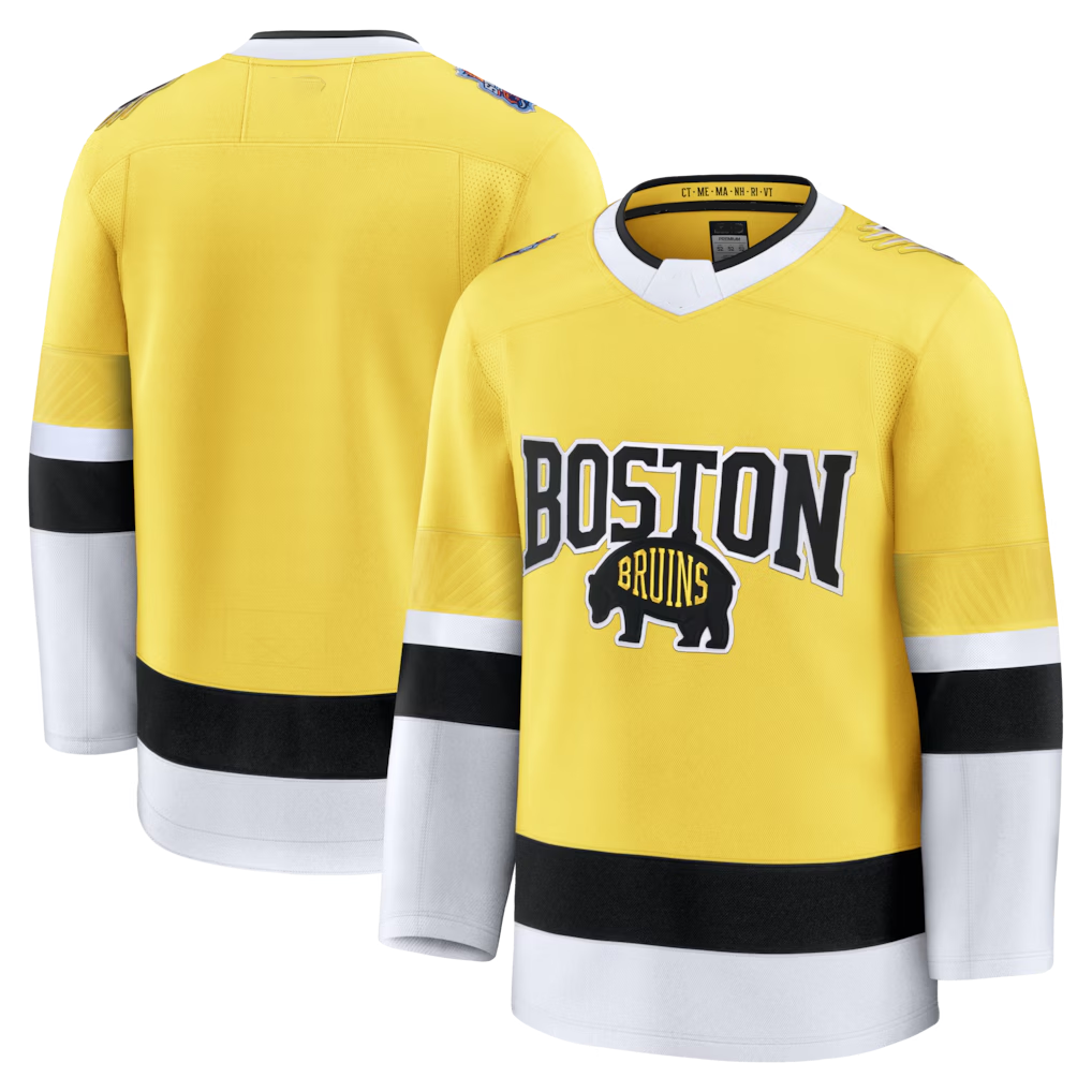 Pouc B.Bruins Gold 2026 Stadium Series Premium Jerseys