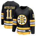 Pouc B.Bruins #11 Casey Mittelstadt Black Home Breakaway Player Stitched Jerseys