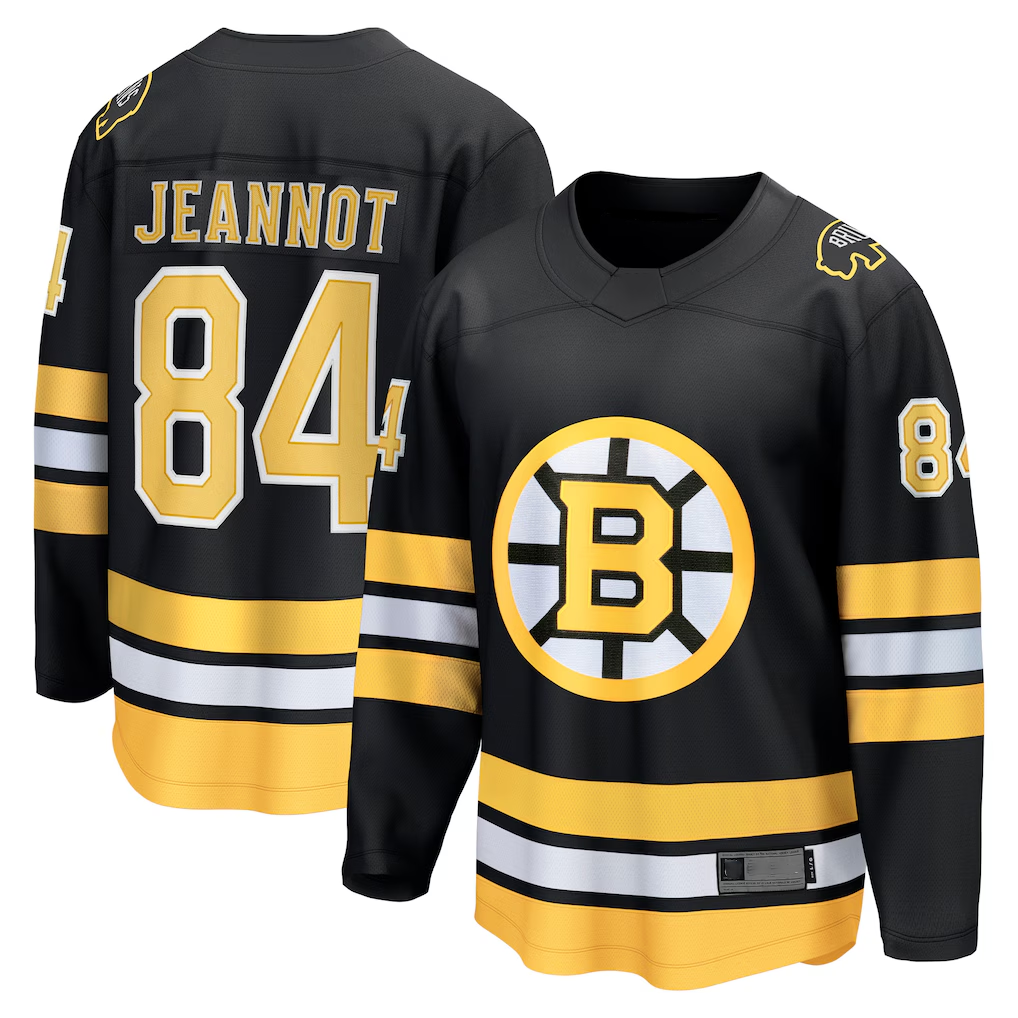 Pouc B.Bruins #84 Tanner Jeannot Black Home Breakaway Player Stitched Jerseys