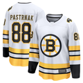 Pouc B.Bruins #88 David Pastrnak White Away Breakaway Player Stitched Jerseys