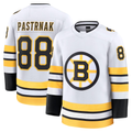 Pouc B.Bruins #88 David Pastrnak White Away Premium Player Stitched Jerseys