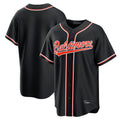 Pouc B.Orioles Black Out Fashion Home Game Blank Player Stitched Jerseys