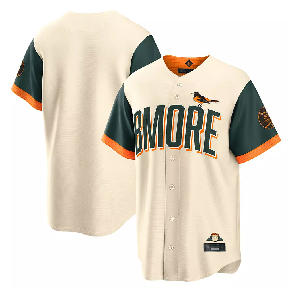 Pouc B.Orioles Cream 2026 City Connect Home Blank Player Stitched Jerseys