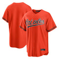 Pouc B.Orioles Orange Home Game Blank Player Stitched Jerseys